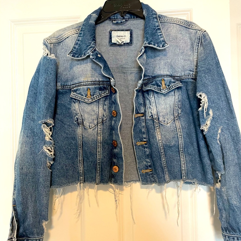 Destroyed Jean/denim jacket